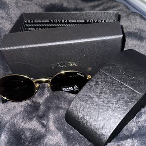 Prada Oval Sunglasses with case and box